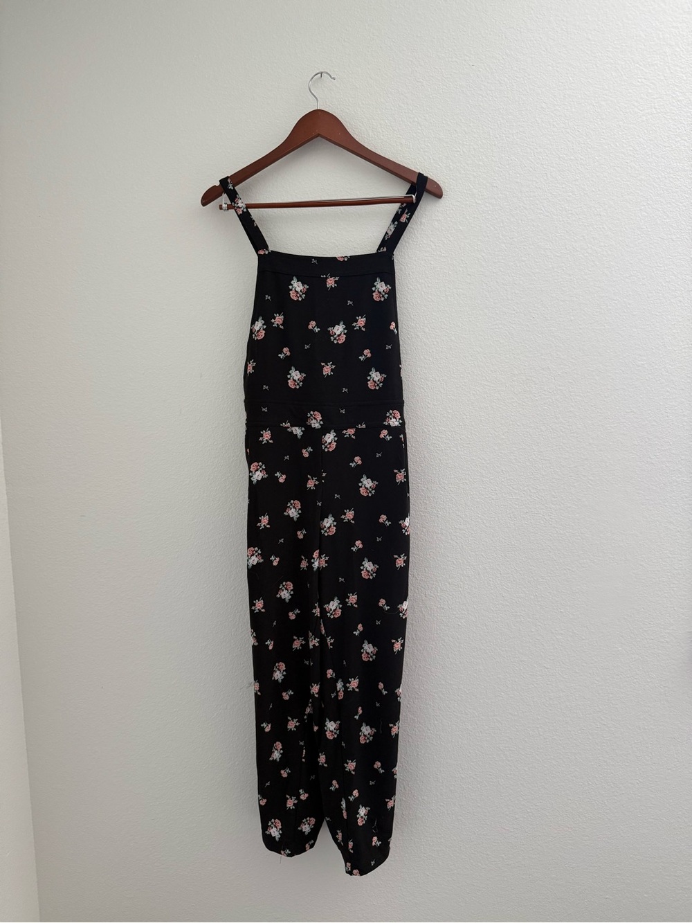 Torrid Black Floral Strappy Jumpsuit